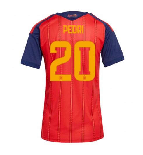Espanja Pedri Gonzalez #20 Kotipaita Naisten MM-kisat 2026 Lyhythihainen Espanja Pedri Gonzalez #20 Kotipaita Naisten MM-kisat 2026 Lyhythihainen